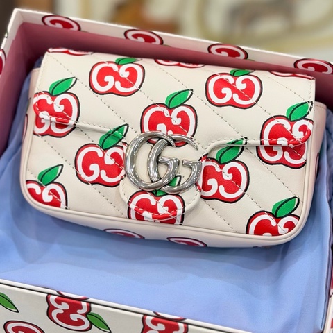 Gucci 古馳 紅色蘋果馬蒙mini