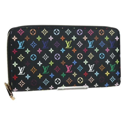 路易威登 Monogram Multicolor Zippy 錢包 M60050 LV Auth BA15783V