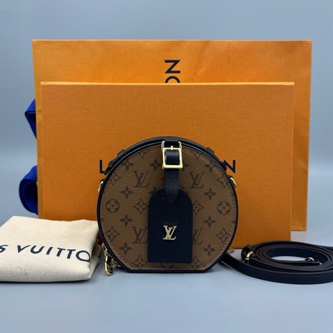 Louis Vuitton LV Boite 老花圓餅包 mini 芯片款