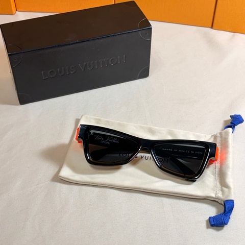 ‼️驚喜入手 原價5萬的墨鏡 😱 LV 路易威登 Louis Vuitton x Virgil Abloh 黑限量 秀款 太陽眼睛 墨鏡🕶️