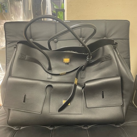 巴黎世家/Balenciaga BEL AIR加大號大容量手袋 8054802ABAV1000    牛皮革 51.8x61.9x23.8
