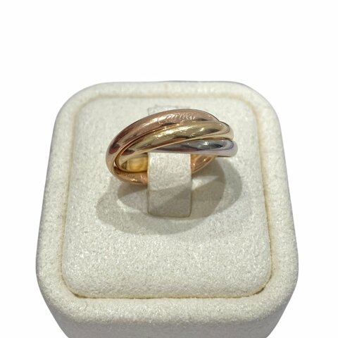 CARTIER 卡地亞 TRINITY RING 三環戒指 18K金 #47
