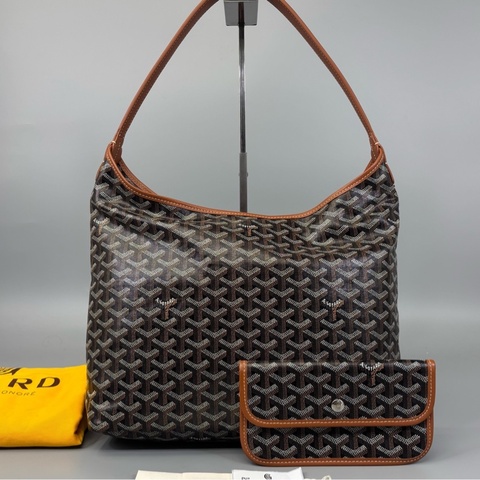 Goyard 高雅德 黑色老花子母托特單肩包 尺寸34*32