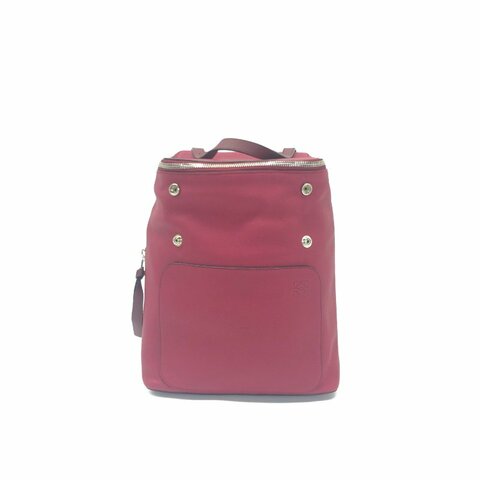 LOEWE 紅色 水桶 後背包
