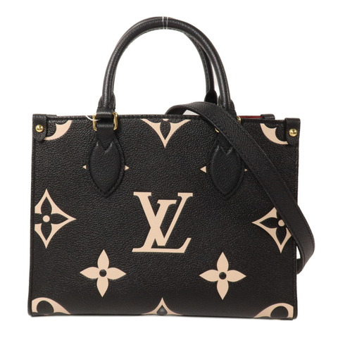 LOUIS VUITTON Monogram Empreinte On The Go PM手挽肩背兩用袋