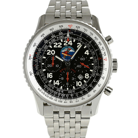 百年靈 Navitimer Cosmonaut Flyback Porco Rosso 腕錶，日本限量版 300 枚，A222BPRNP (A22322)