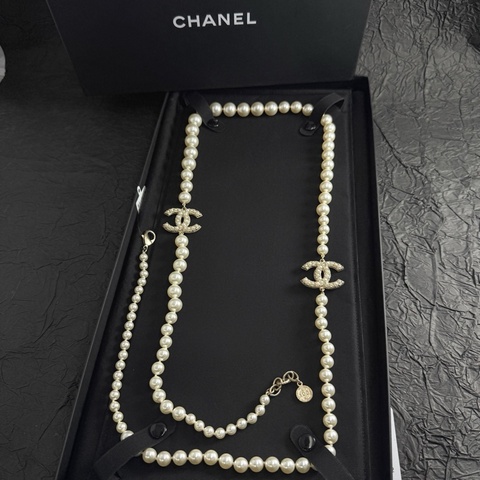 香奈兒Chanel雙c百週年毛衣鏈14k