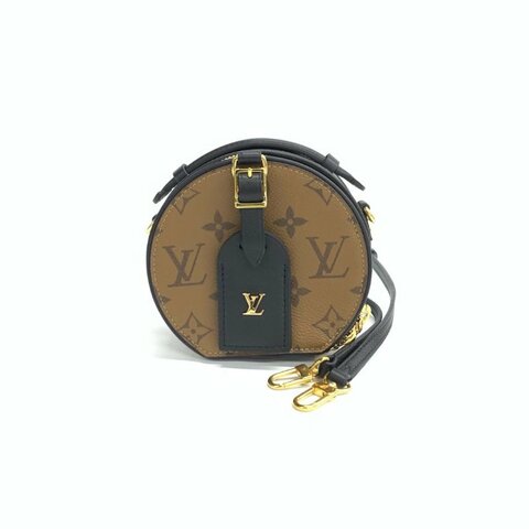 Louis Vuitton LV 焦糖色 mini 硬餅 晶片 肩背包