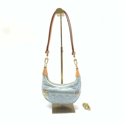 Louis Vuitton LV 天藍色 丹寧 loop 肩背包