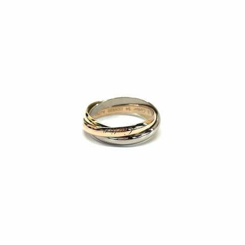 Cartier 18K金 三環 trinity 小號 54碼 戒指