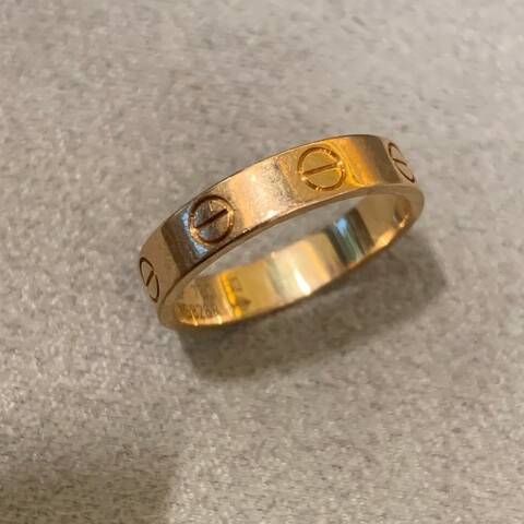 Cartier  卡地亞愛系列窄版 50 號尺寸男女同款