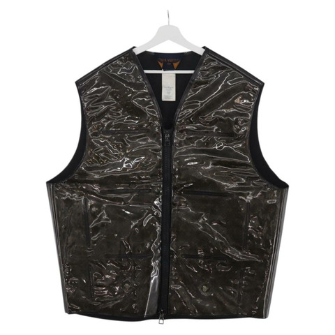 路易威登 Monogram Best 充氣外套 Vinyl 48 LV Auth bs37442V