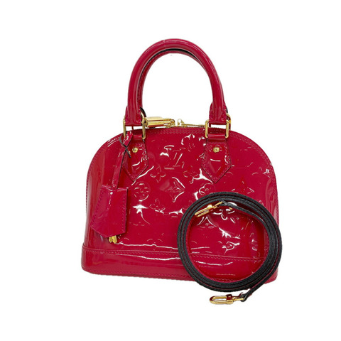 路易威登 Alma BB Vernis 手袋 M91771 Rose Indien 女款 2 路包 OP025561