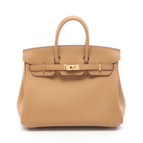 愛馬仕 Birkin 25 手提包，Swift 皮革，棕色，金色五金，二手，女士款