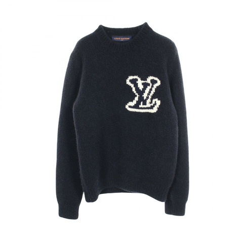 LOUIS VUITTON 嵌花圓領針織衫 RM212Q VSS HLN43W 犛牛毛 二手#S LV