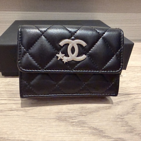 Chanel 星星三折mini短夾