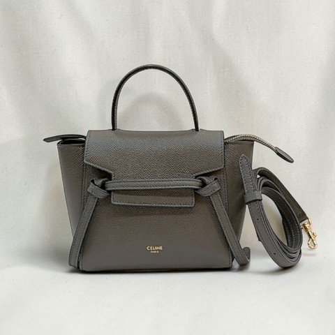 莉亞精品♡ Celine 鯰魚包灰 pico 二手美包