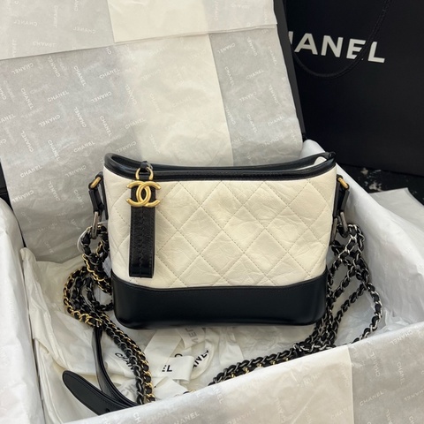 香奈兒/Chanel 流浪小號黑白 28開 單肩斜挎包