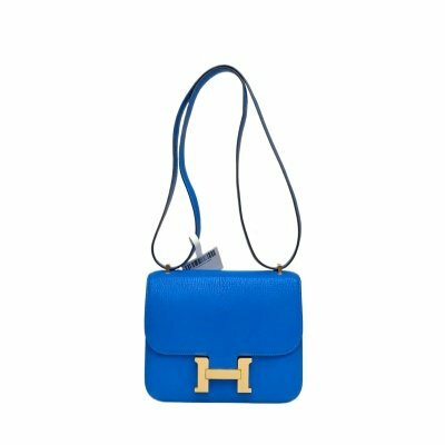 Hermès Constance康康19T7水妖藍Chevre山羊皮U刻金扣