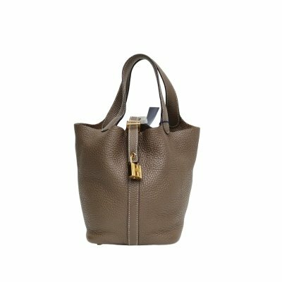 Hermès Picotin18菜籃子18大象灰TC皮Y刻金扣