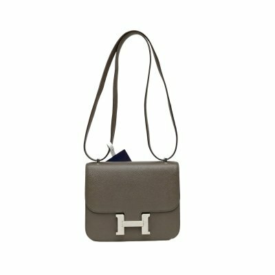 Hermès Constance康康198F錫器灰Epsom皮Y刻銀扣