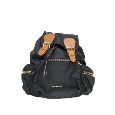 BURBERRY TheRucksack軍旅後背包中號黑色尼龍