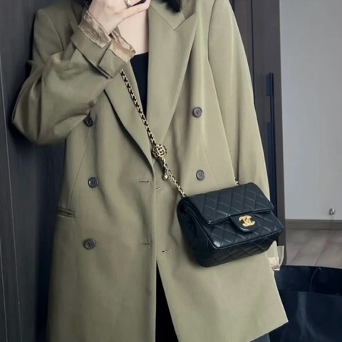 💎Chanel香奈兒｜全套芯片款黑金核桃金球CF方胖子｜99新