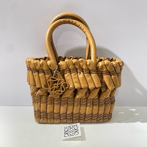 Loewe羅意威菜籃子 棕色手提包尺寸28*13*23