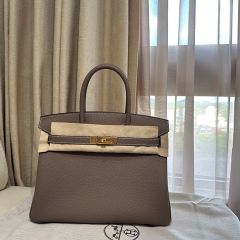 [全網最新] Hermès Birkin 30 大象灰金扣 G刻