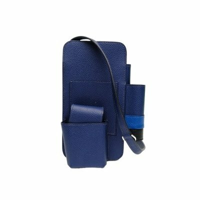 Hermès 2Z午夜藍Epsom皮U刻Way手機包