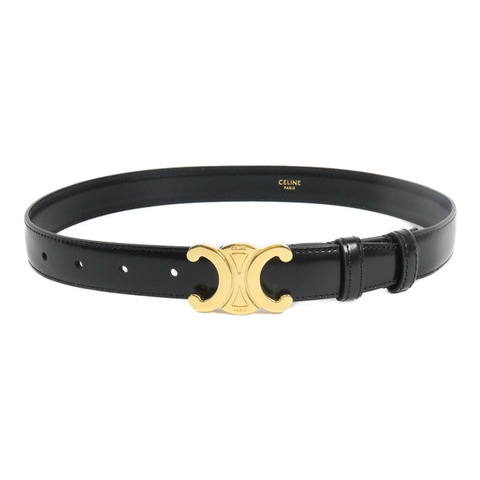 CELINE 牛皮皮革Triomphe Belt皮帶