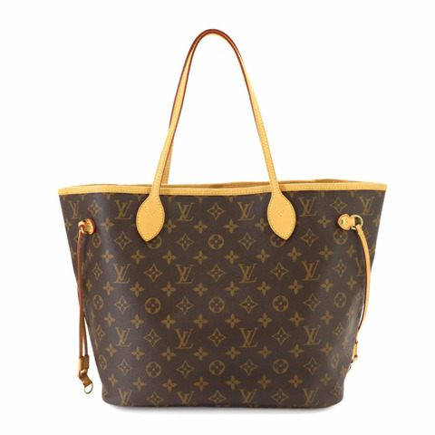 路易威登 Neverfull MM Monogram 手提包，棕色/米色，M40156