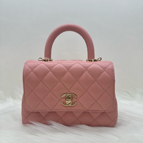 香奈兒 Chanel coco handle魚子醬牛皮 mini