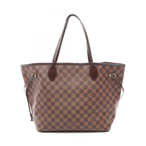 路易威登 Neverfull MM 手提包 N51105 Damier 皮革 Ebene 二手女士