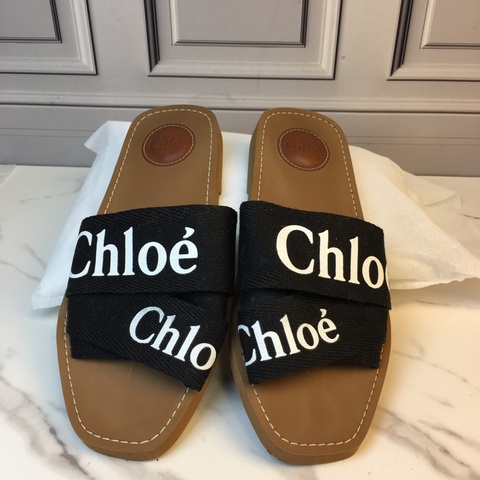 98新chloe 寇依 交叉編織帶羅馬拖鞋38碼數