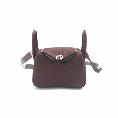 Hermès 4D mini lindy 銀扣 K刻 肩背包