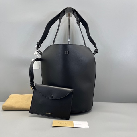 Burberry水桶子母袋全皮黑色