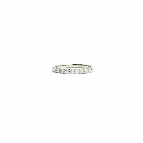Tiffany & Co. 鉑金 排鑽 forever 2.2mm 53碼 戒指