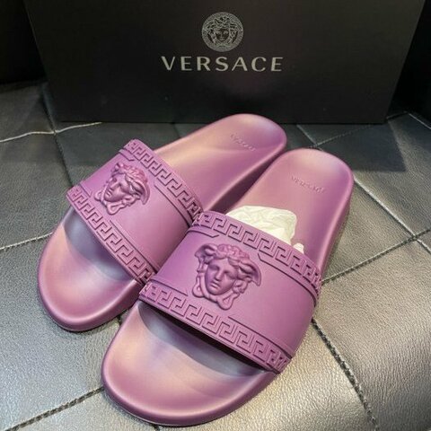 💎Han's house精品服飾💎VERSACE 凡賽斯 logo 美杜莎 拖鞋 現貨41 原價13000