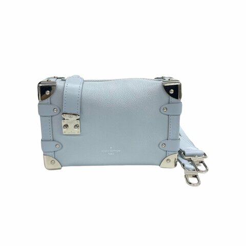 Louis Vuitton LV 藍色 side trunk 小號 晶片 24年 肩背包
