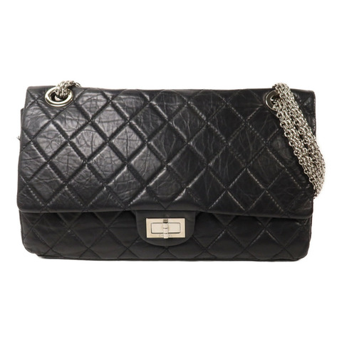 CHANEL 牛皮皮革2.55 Reissue 226 Double Flap Bag鏈帶肩背袋