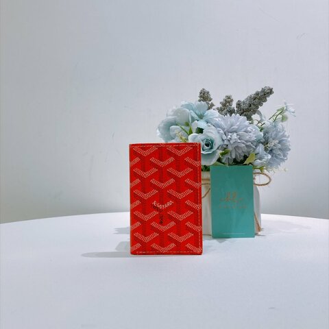 TW5072	Goyard 戈雅兩摺卡包 Saint PIerre Card Holder Orange