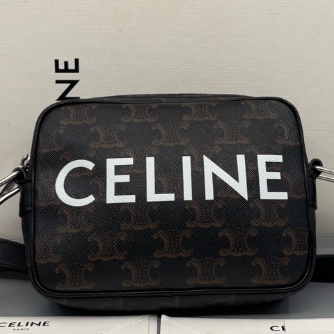 Celine 賽琳 老花凱旋門相機斜挎包 男女同款尺寸17*12