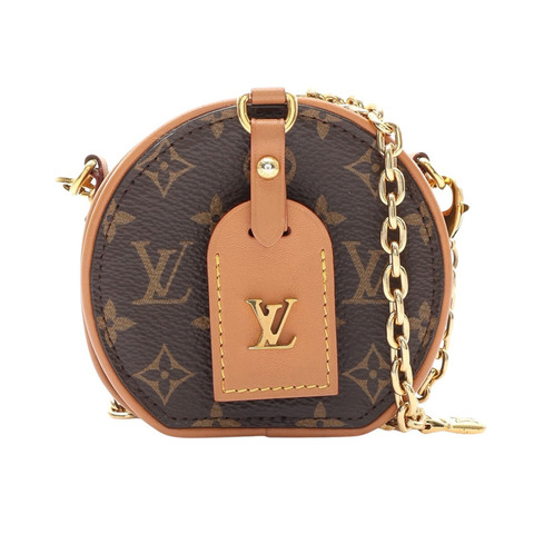 LOUIS VUITTON LV 路易威登 Boite Chapeau Mini 肩背包 棕色 原花帆布 M68570