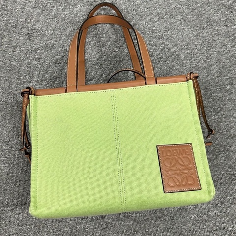 Loewe 羅意威 帆布 Cushion Tote 小號 托特包