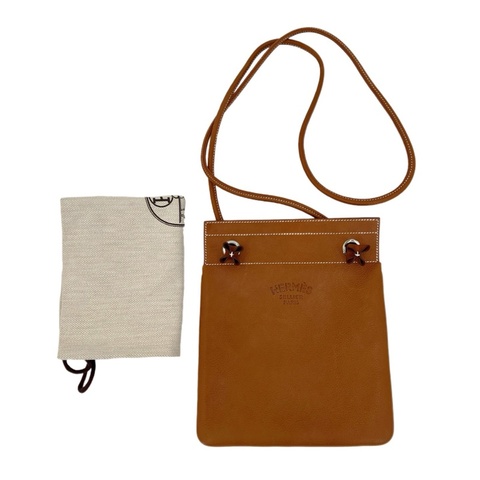 HERMES 愛馬仕  愛馬仕金棕 福堡馬鞍皮Aline  刻印D刻