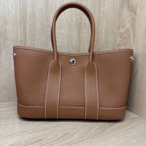Hermes  37駝金negonda皮銀釦Neo Garden 23