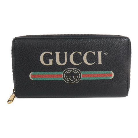 GUCCI 牛皮皮革Zip Around Long Wallet長錢包