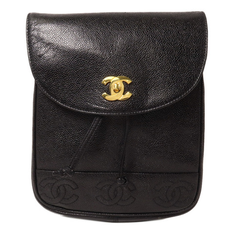 CHANEL 牛皮皮革Vintage Rucksack鏈帶背包
