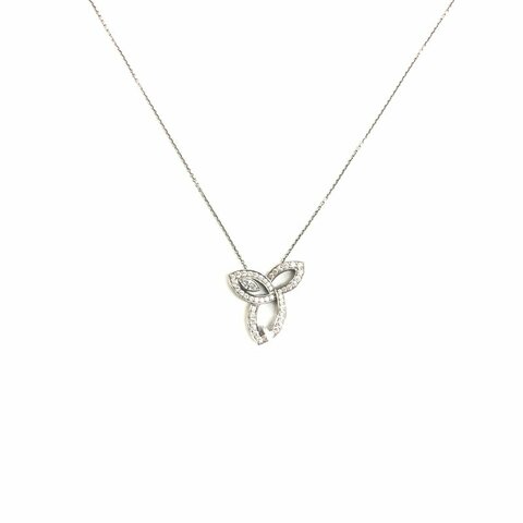 Harry Winston HW 鉑金 Lily 滿鑽 大號 項鏈